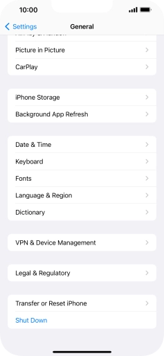 Press Transfer or Reset iPhone. Press Transfer or Reset iPhone.