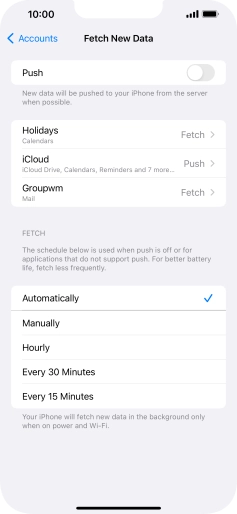 If you turn off the function, press the required setting. If you turn off the function, press the required setting.