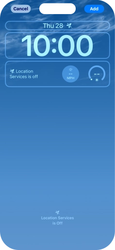 To customise the way the lock screen date is displayed, press the date widget and follow the instructions on the screen to find the required widget display mode. To customise the way the lock screen date is displayed, press the date widget and follow the instructions on the screen to find the required widget display mode.