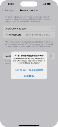 If Wi-Fi is turned off, press Turn on Wi-Fi and Bluetooth. If Wi-Fi is turned off, press Turn on Wi-Fi and Bluetooth.