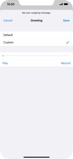 Press Play to play back your greeting. Press Play to play back your greeting.