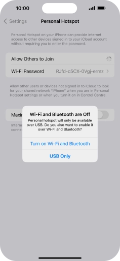 If Wi-Fi is turned off, press Turn on Wi-Fi and Bluetooth. If Wi-Fi is turned off, press Turn on Wi-Fi and Bluetooth.