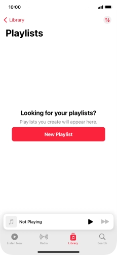 Press New Playlist. Press New Playlist.