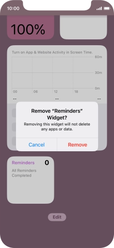 Press Remove. Press Remove.