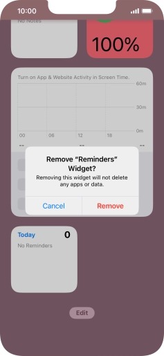 Press Remove. Press Remove.