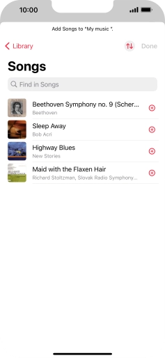 Go to the required category and press the required audio file. Go to the required category and press the required audio file.