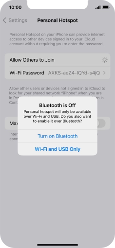 If Wi-Fi is turned on, press Wi-Fi and USB Only. If Wi-Fi is turned on, press Wi-Fi and USB Only.