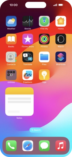 If you're using a Widget Stack: slide up or down on the stack to select the required widget. If you're using a Widget Stack: slide up or down on the stack to select the required widget.