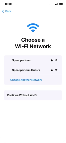 Press the required Wi-Fi network. Press the required Wi-Fi network.