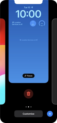 Press the delete icon. Press the delete icon.