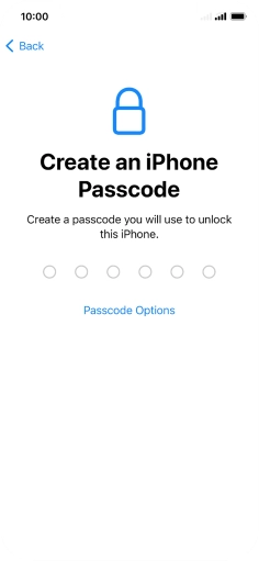 Press Passcode Options. Press Passcode Options.