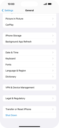 Press Transfer or Reset iPhone. Press Transfer or Reset iPhone.