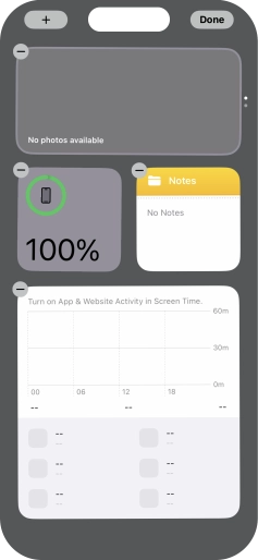 Press the add icon. Press the add icon.