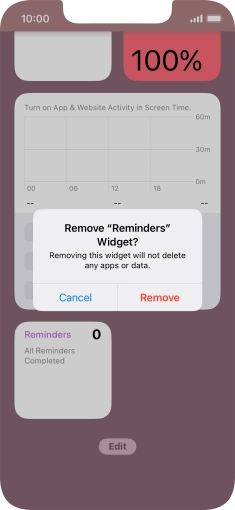 Press Remove. Press Remove.