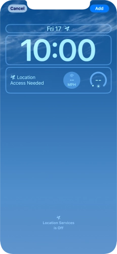 To customise the way the lock screen date is displayed, press the date widget and follow the instructions on the screen to find the required widget display mode. To customise the way the lock screen date is displayed, press the date widget and follow the instructions on the screen to find the required widget display mode.