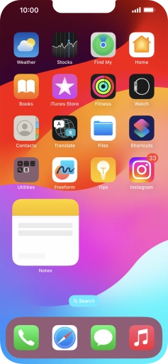 If you're using a Widget Stack: slide up or down on the stack to select the required widget. If you're using a Widget Stack: slide up or down on the stack to select the required widget.