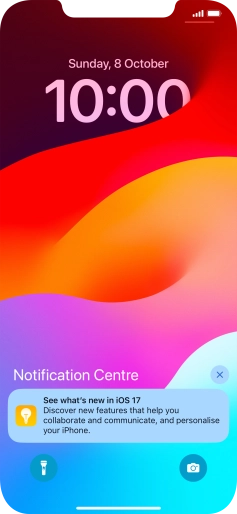 Press the required notification and follow the instructions on the screen to use the selected function. Press the required notification and follow the instructions on the screen to use the selected function.