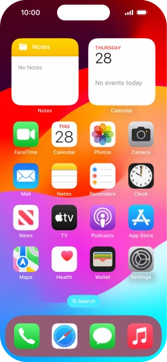 Press the phone icon. Press the phone icon.