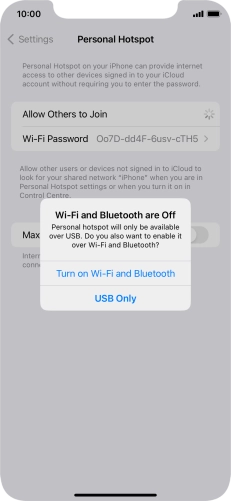 If Wi-Fi is turned off, press Turn on Wi-Fi and Bluetooth. If Wi-Fi is turned off, press Turn on Wi-Fi and Bluetooth.