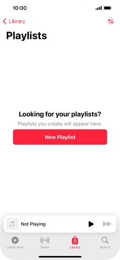 Press New Playlist. Press New Playlist.