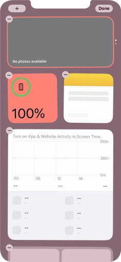 Press the add icon. Press the add icon.