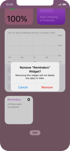 Press Remove. Press Remove.