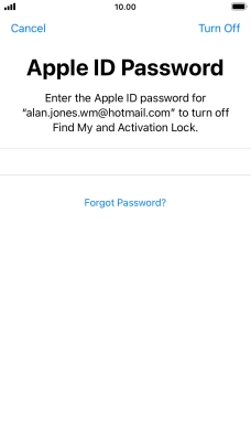 Press Turn Off. Press Turn Off.
