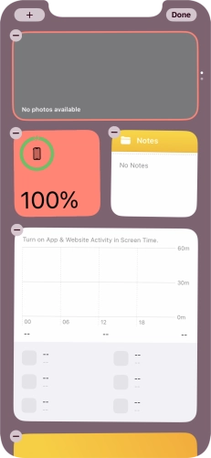 Press the add icon. Press the add icon.