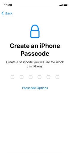 Press Passcode Options. Press Passcode Options.