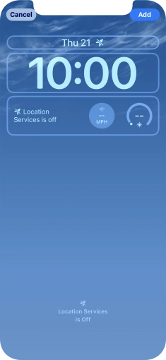 To customise the way the lock screen date is displayed, press the date widget and follow the instructions on the screen to find the required widget display mode. To customise the way the lock screen date is displayed, press the date widget and follow the instructions on the screen to find the required widget display mode.