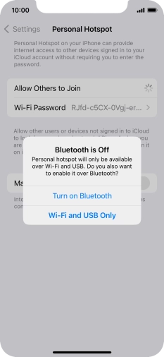 If Wi-Fi is turned on, press Wi-Fi and USB Only. If Wi-Fi is turned on, press Wi-Fi and USB Only.