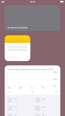 Press and hold the required Widget Stack. Press and hold the required Widget Stack.