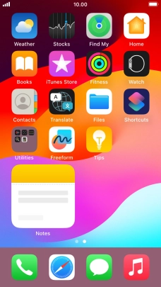 If you're using a Widget Stack: slide up or down on the stack to select the required widget. If you're using a Widget Stack: slide up or down on the stack to select the required widget.