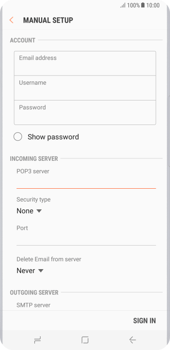 Press the drop down list below Press the drop down list below