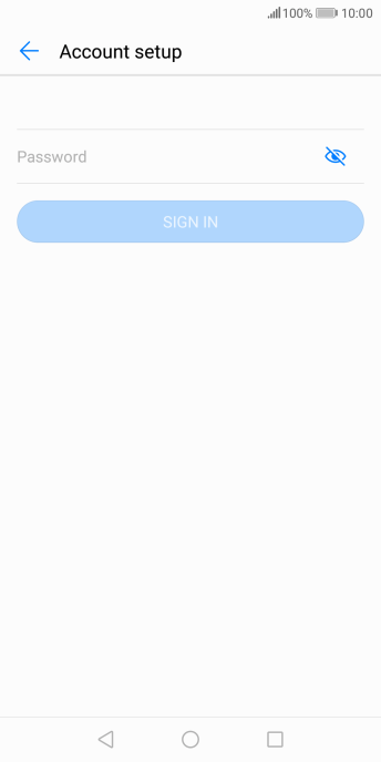 Press Password and key in the password for your email account. Press Password and key in the password for your email account.