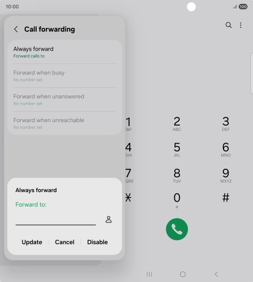 Press Disable. Press Disable.