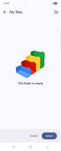 To create a new folder, press the new folder icon and follow the instructions on the screen to create a new folder. To create a new folder, press the new folder icon and follow the instructions on the screen to create a new folder.