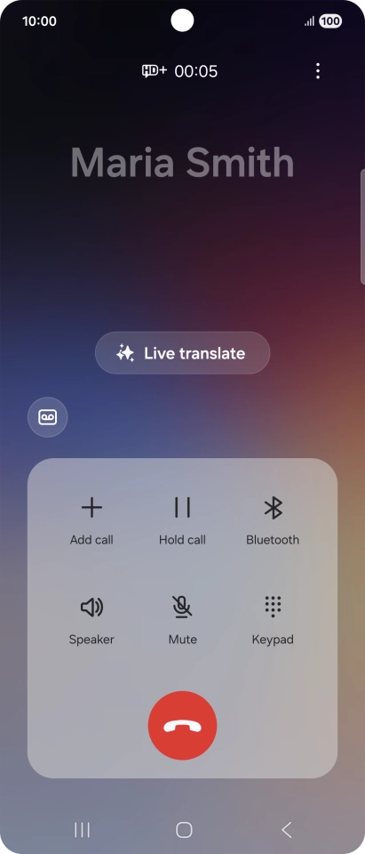 Press Live translate. Press Live translate.