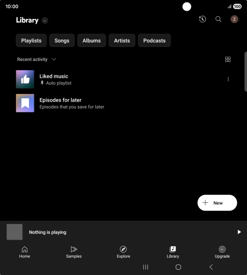 Press the drop down list. Press the drop down list.