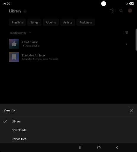 Press the required category and go to the required audio file. Press the required category and go to the required audio file.