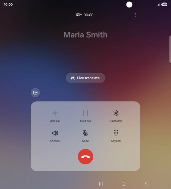 Press Live translate. Press Live translate.