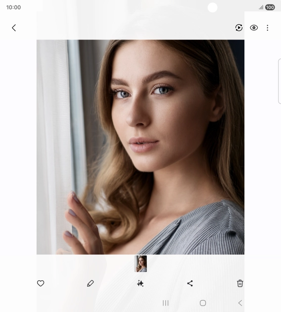 Press the AI icon. Press the AI icon.