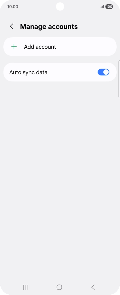 Press Add account. Press Add account.