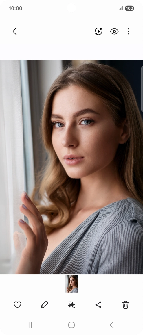 Press the AI icon. Press the AI icon.