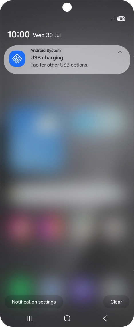 Press Tap for other USB options.. Press Tap for other USB options..