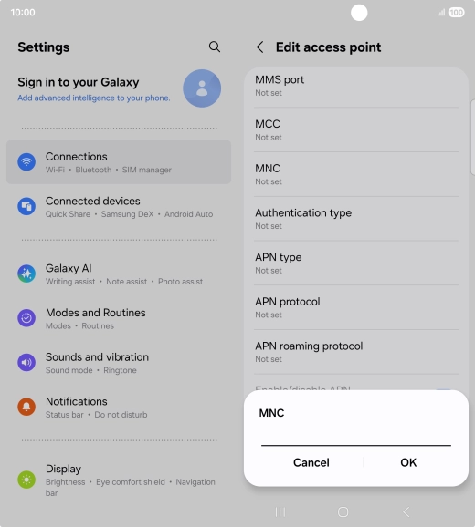 Key in 33 and press OK. Key in 33 and press OK.