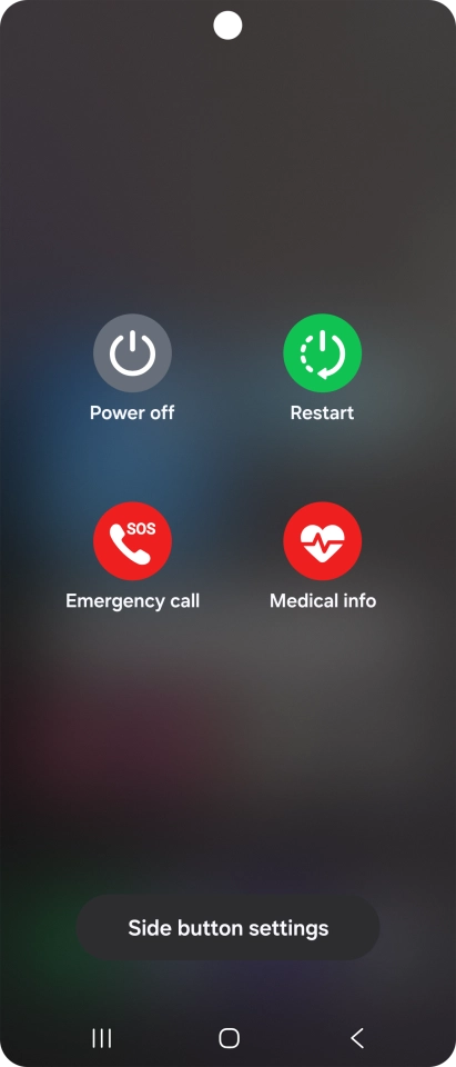 Press Power off. Press Power off.