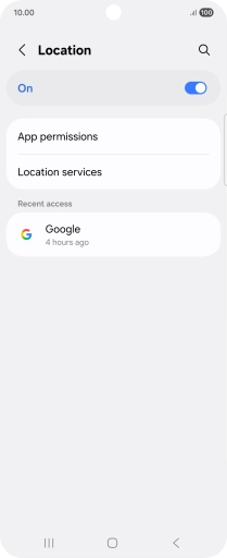 Press App permissions. Press App permissions.