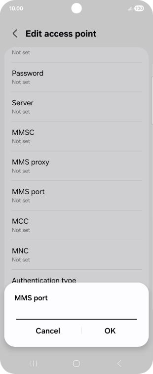 Key in 8080 and press OK. Key in 8080 and press OK.
