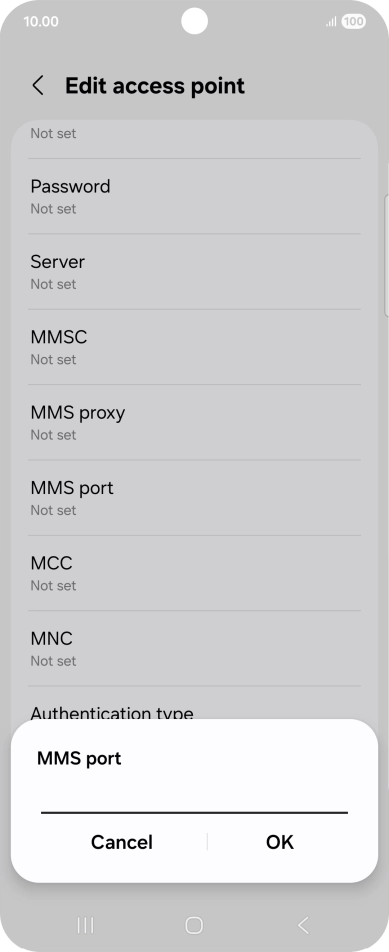 Key in 8080 and press OK. Key in 8080 and press OK.